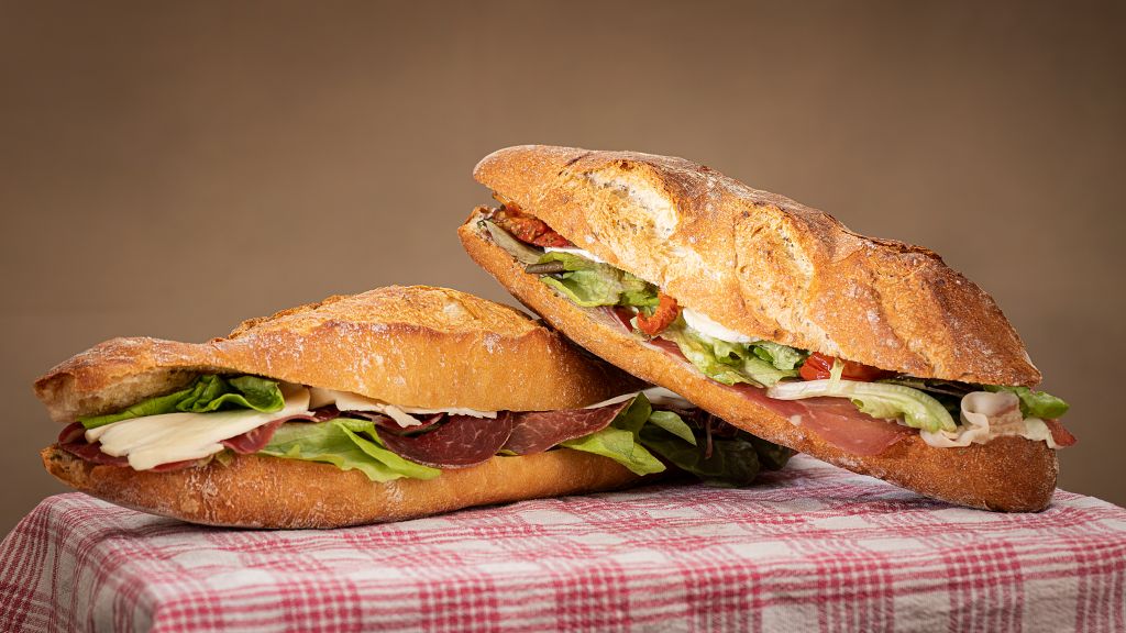 Sandwich jambon cru/chèvre/miel La Boulangerie d'Olivier